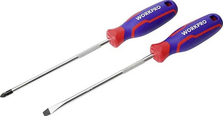 Produktbild Workpro 8 tlg Universal Schraubendreher-Set PH0, PH1, PH2
