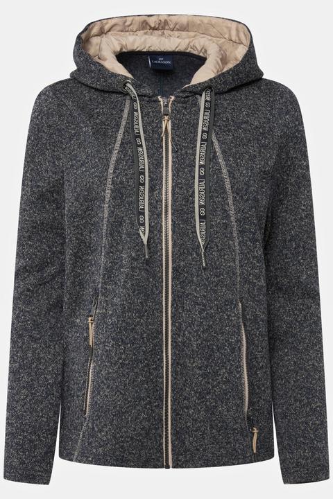 Produktbild Laurasøn Strickfleece-Jacke, Kapuze, Zipptaschen (M)