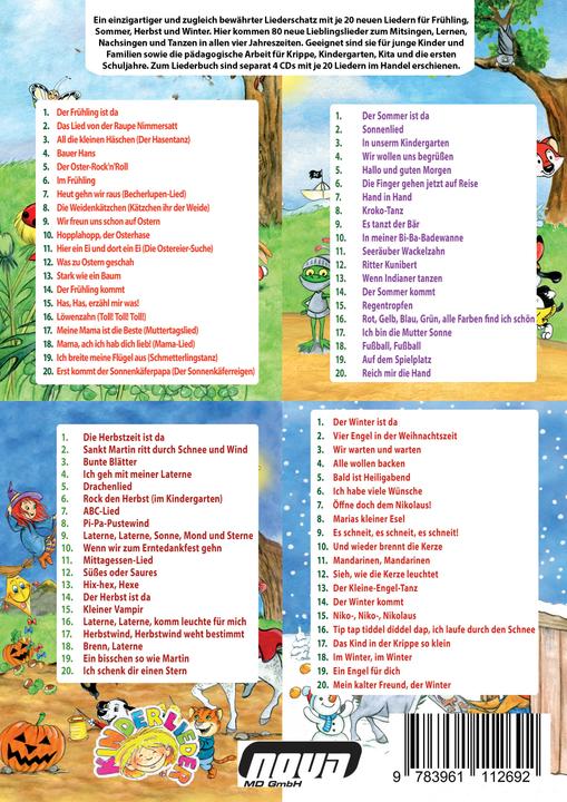Produktbild Die vier Jahreszeiten sind da - 80 schönste Kinderlieder fürs ganze Jahr (Deutsch, Stephen Janetzko, 2017)