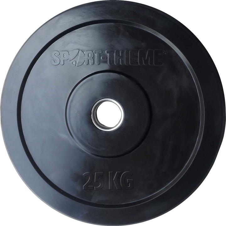 Produktbild Sport-Thieme Hantelscheibe Bumper Plate, schwarz (1 x 25 kg)