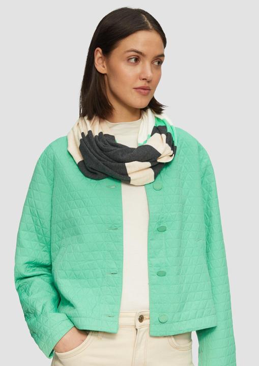 Actual product image S.Oliver Snood Gestreifter Loop-Schal aus Wollmix