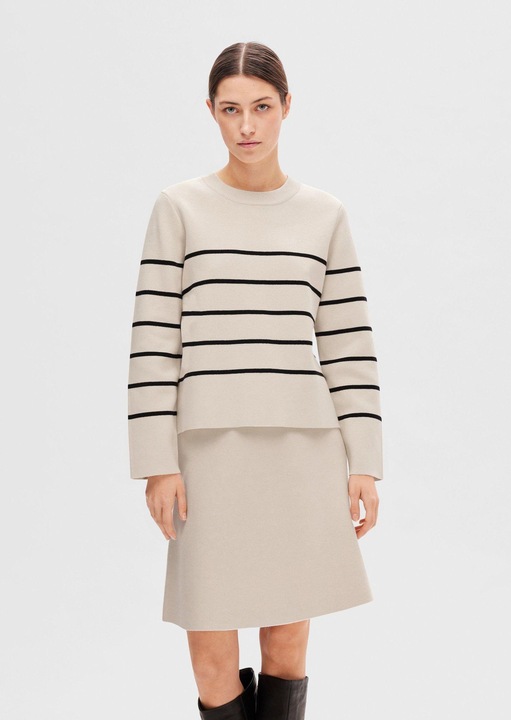 Produktbild Selected Femme Langärmeliger Baumwoll Strickpullover (XL)