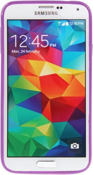 Actual product image König Design Protective cover TPU Case for mobile Samsung Galaxy S5 / S5 Neo Purple / Violet (Samsung Galaxy S5, Samsung Galaxy S5 Neo)