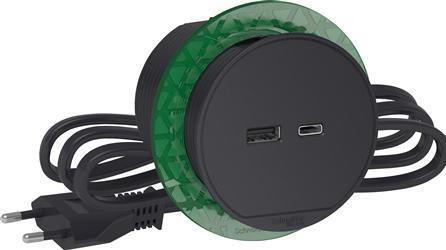 Immagine prodotto Schneider Electric In più, è possibile collegarsi con l'USB A/C e con il cavo di alimentazione.