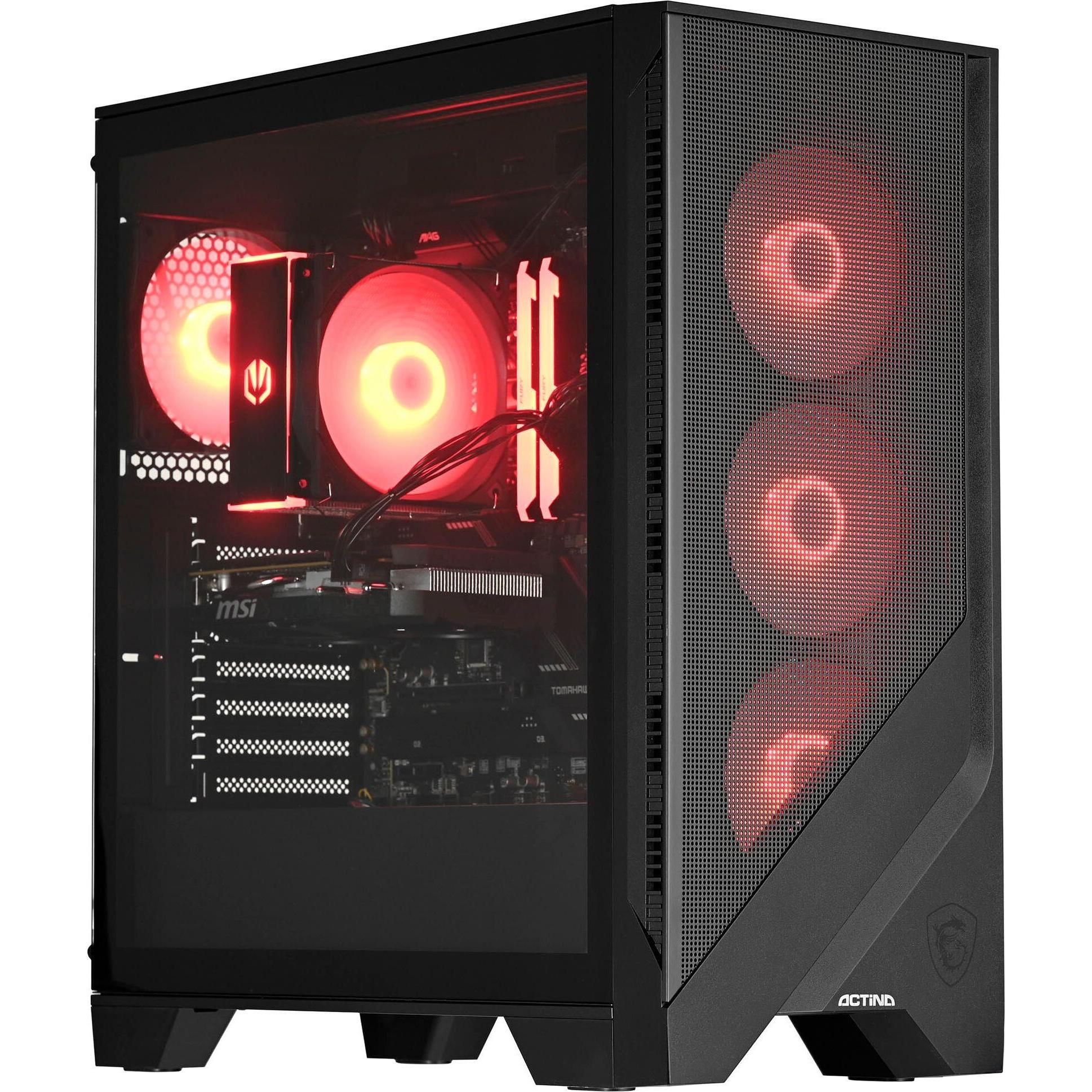 Actina 5901443389507 (AMD Ryzen 7 5700, 32.77 GB, 1000 GB, GeForce RTX 4060 Ti), PC, Schwarz