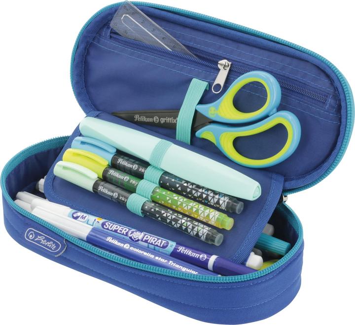 Actual product image Herlitz Loafer case Dip Dye Blue/Turquoise