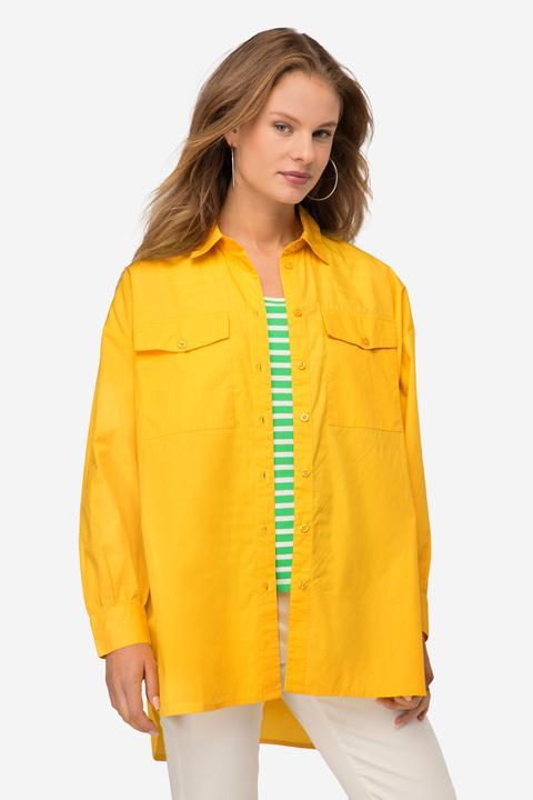 Actual product image Laurasøn Hemdbluse, Hemdkragen, gerundeter Saum, Langarm (L)