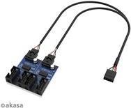 Actual product image Akasa Internal USB 2.0 hub card, incl. 30cm USB cable (4 Ports)