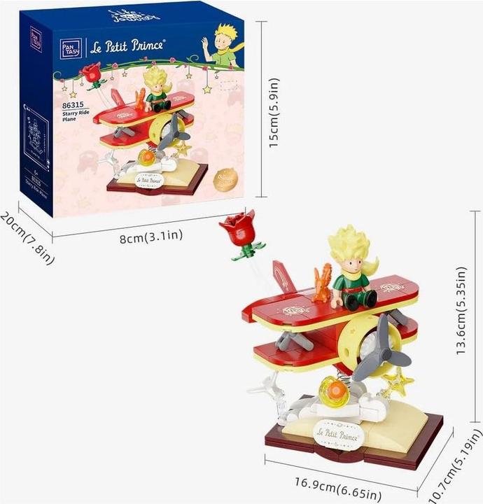 Actual product image Pantasy Der kleine Prinz Starry Ride Bauset Plane 14 cm