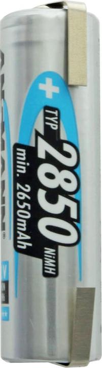 Produktbild Ansmann Akku 1,2 Volt Akku mit 2850mAh mit Lötfahnen in U-Form oder in Z-Form auswählbar (1 Stk., AA, 2850 mAh)