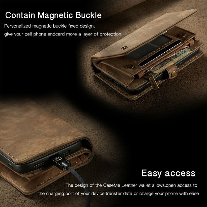 Produktbild Caseme Leder Portemonnaie mit Plastik Hülle (Apple iPhone 13 Pro Max)