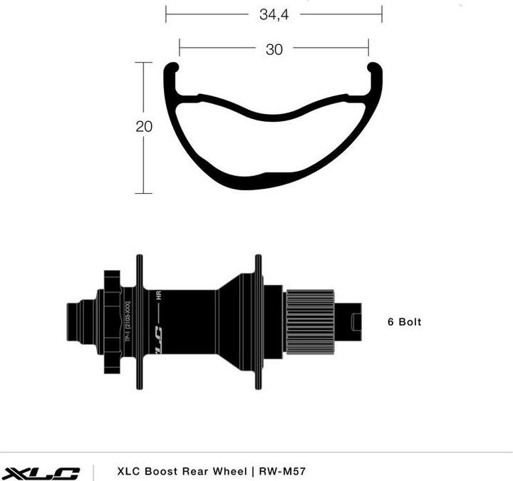 Image du produit XLC RW-M57 (Roue arrière, 27.5")