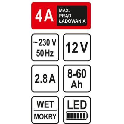 Thumbnail - Toya, Batterieladegerät, STHOR GLEICHRICHTER 12V 2.8A 60Ah LED (12V)