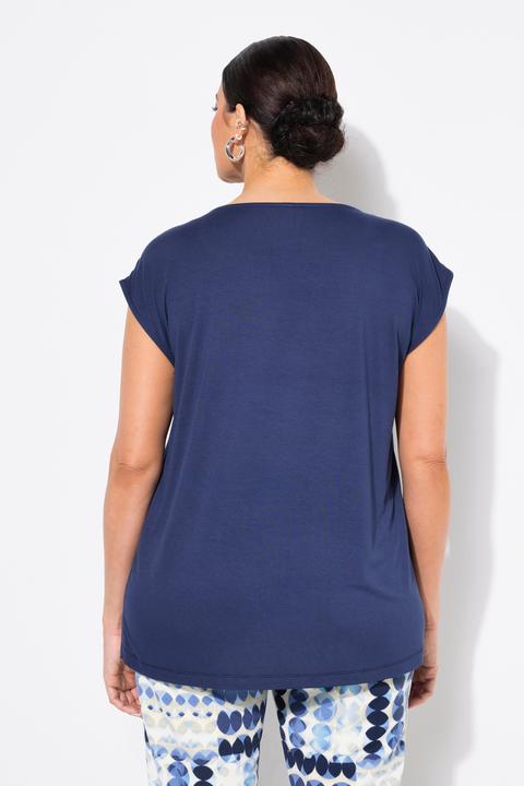 Produktbild Ulla Popken Shirt, Ziersteine, Rundhals, ärmellos, Materialmix (46, 48)