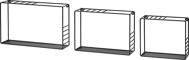Dolle hyldesaet Lynn metal sort saet m/3 stk