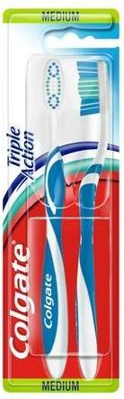 Actual product image Colgate Triple Action Toothbrush 2pcs (Medium, 2 x)