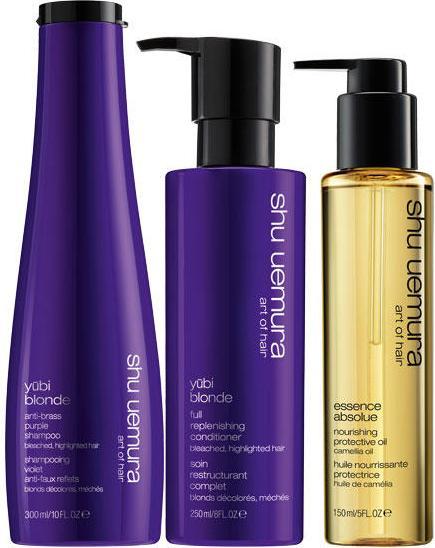 Shu Uemura yūbi blonde Cool Silver Blonde Set (Hair care set)