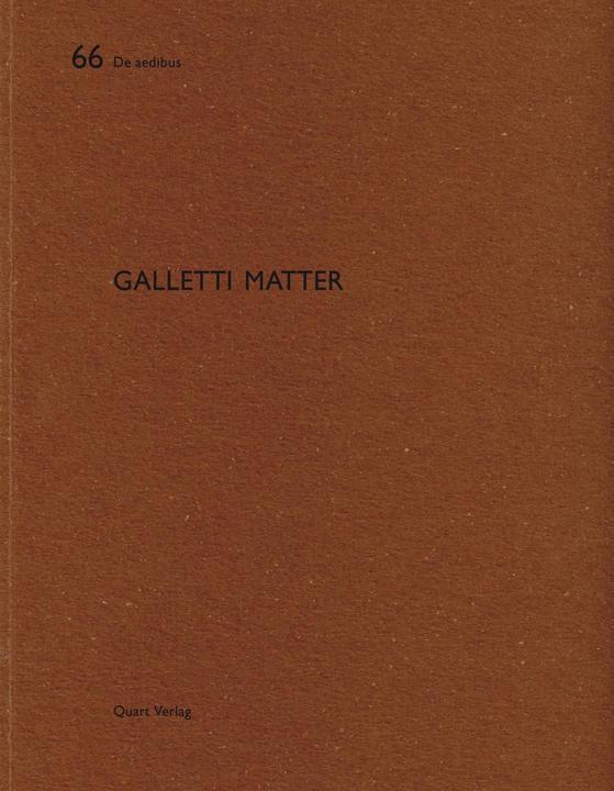 Produktbild Galletti Matter (Deutsch, Englisch, Heinz Wirz, 2017)