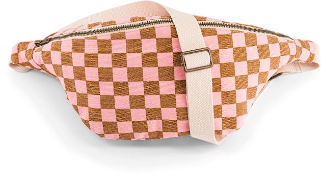 Immagine prodotto Rose in April Bauchtasche Schachbrettmuster Karamell-Erdbeere
