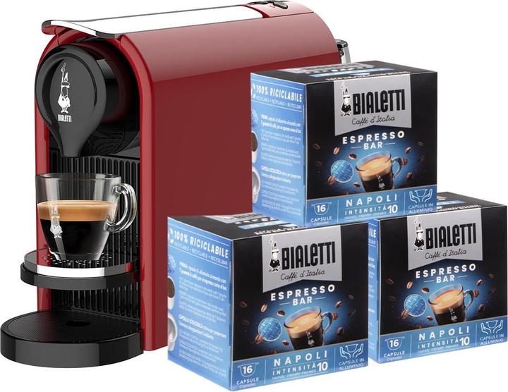 Bialetti Macchina Caffe' Gioia Plus Rosso Include