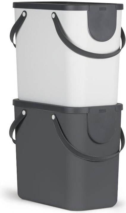 Produktbild Rotho Mülleimer ALBULINO, 25L, weiss sp. (25 l)