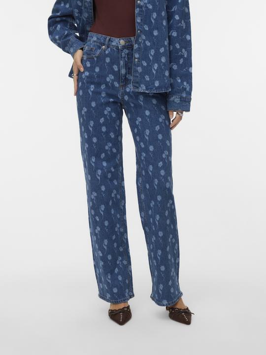 Actual product image Vero Moda VMTESSA Hohe Taille Weiter Beinschnitt Jeans Weit geschnitten (30)