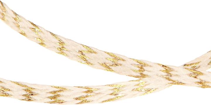 Produktbild Viana Elegantes geflochtenes Baumwollband mit goldenen Akzenten
