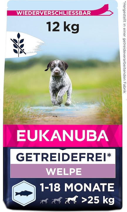 Produktbild Eukanuba Grainfree Puppy L/XL Salmon (Welpe + Kitten, 1 Stk., 12000 g)