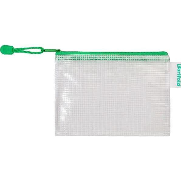 Tarifold, Mappe, Reissverschlusstasche PVC grün A6 175x125mm VE=8 Stück (A6, 8 x)