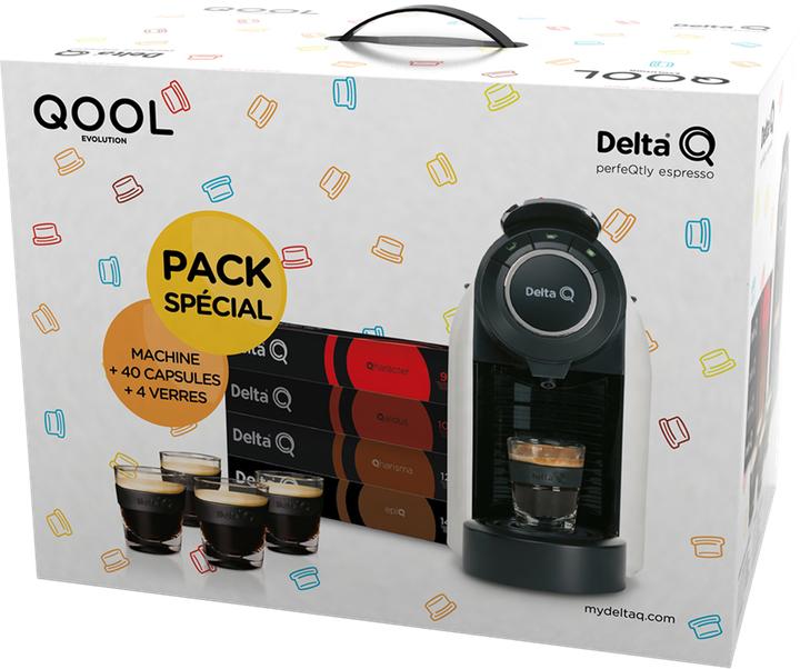Actual product image Delta Q Qool Evolution with 40 capsules and 4 glasses (DELTA Q)