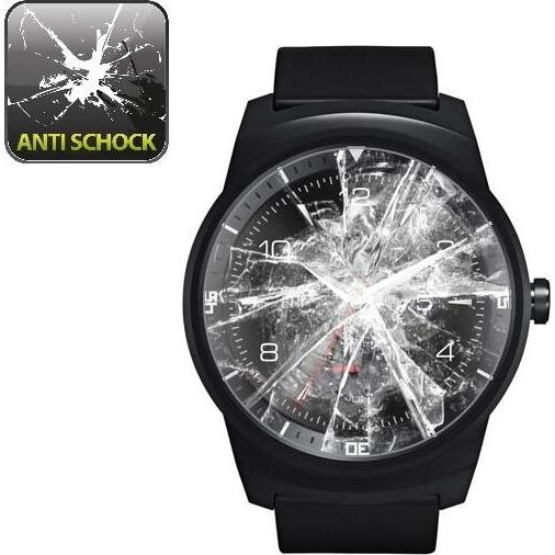 Protectorking 4x Panzerfolie Anti-Shock HD Klar, Smartwatch Schutzfolie