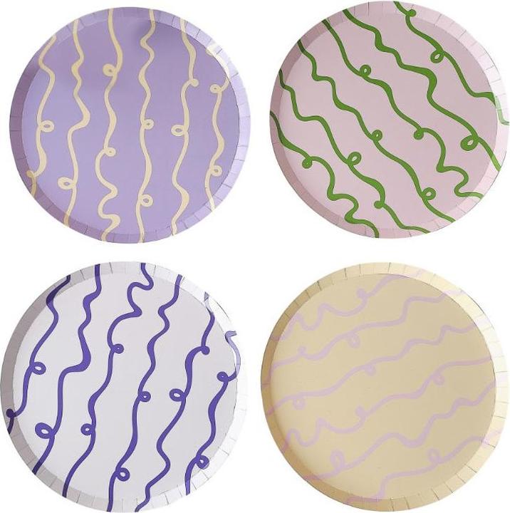 Actual product image Amscan Wave plate (8x)