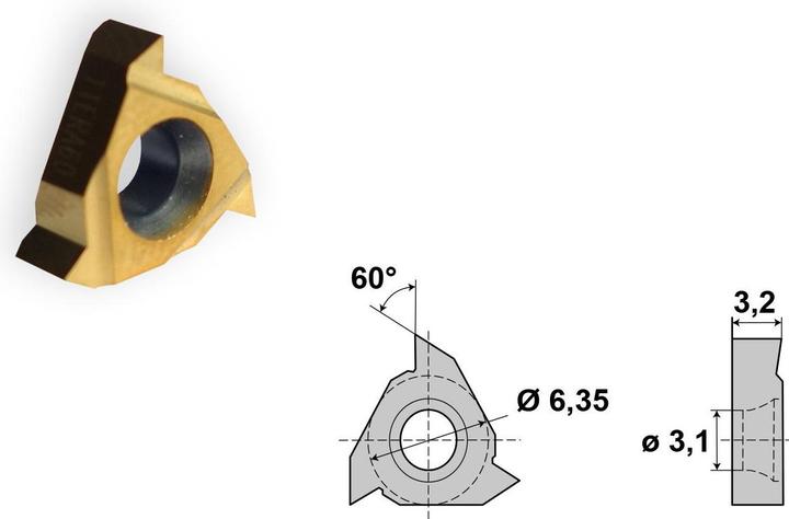 Actual product image Paulimot Drehmeissel für Aussengewinde 10 x 10 mm SER1010H11