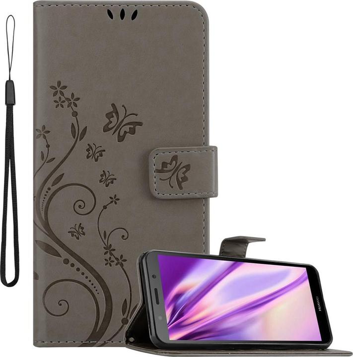 Actual product image Cadorabo Flower Book Cover (Huawei Y5 (2018), Huawei Y5 Prime 2018)