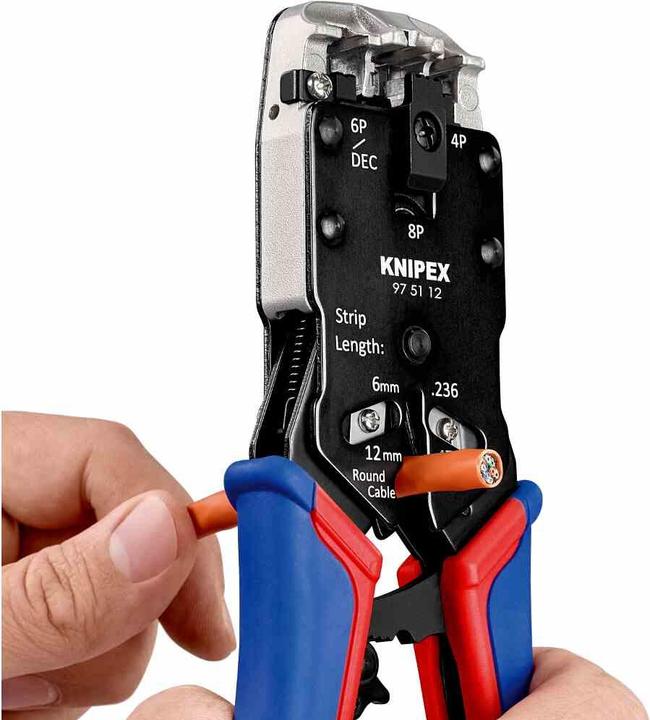 Produktbild Knipex Crimpzange für Westernstecker (200 mm)