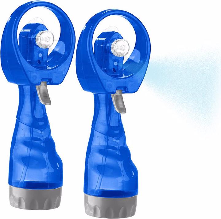 Produktbild Pearl 2er-Set Hand-Ventilatoren mit Wassersprüher, je 300 ml-Wassertank