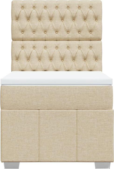 Produktbild VidaXL Bo x springbett mit Matratze 90 x 200 cm Stoff (90 x 200 cm, 90 x 200 cm)