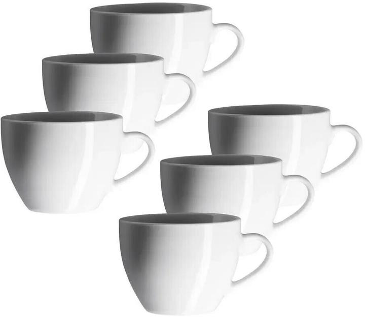 Mäser Kaffeetasse Barca 23 cl, 6 Stück, Weiss (230 ml, 6x)