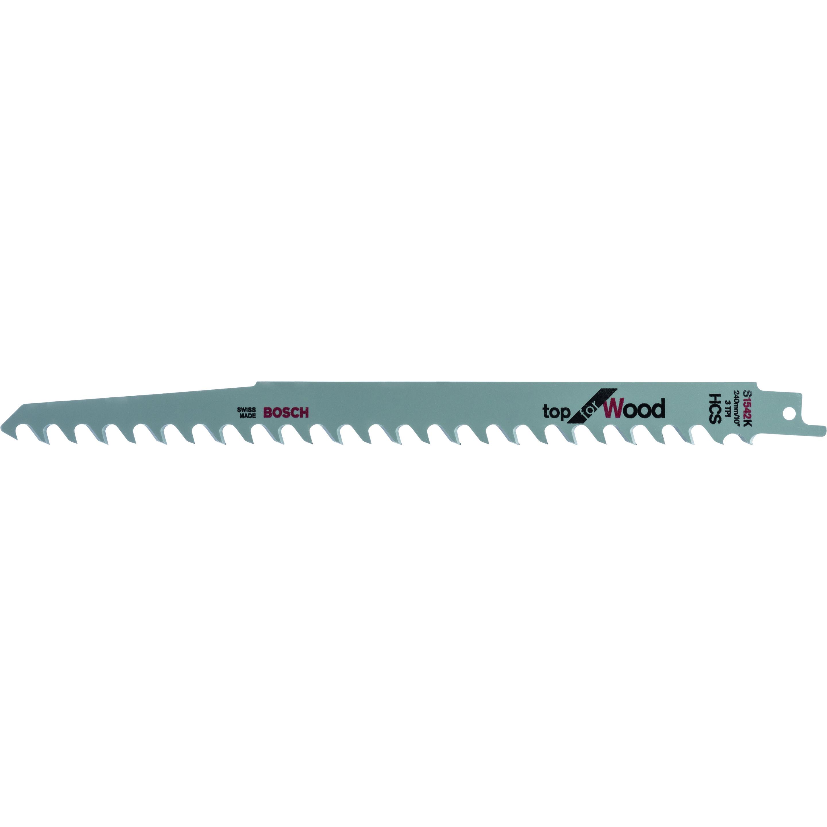 Bosch Professional Zubehör, Sägeblatt, Säbelsägeblatt S 1542 K, Top for Wood, 5er-Pack