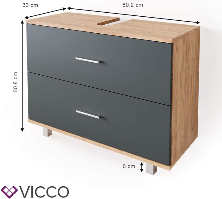 Actual product image Vicco Ilias (80 x 33 x 61 cm)