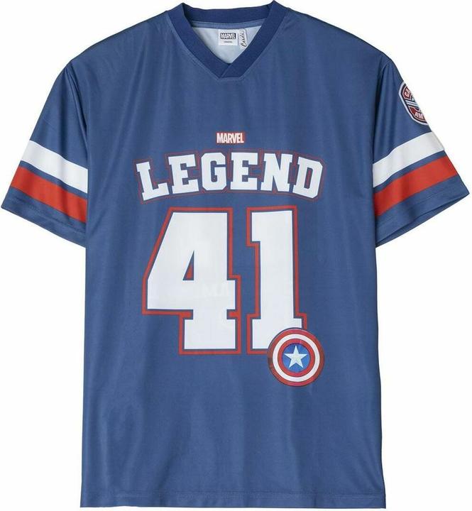 The Avengers Unisex Kurzarm-T-Shirt Legend Blau