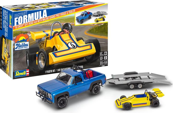 Actual product image Revell 78 Chevy 4x4 Pickup with Go-kart