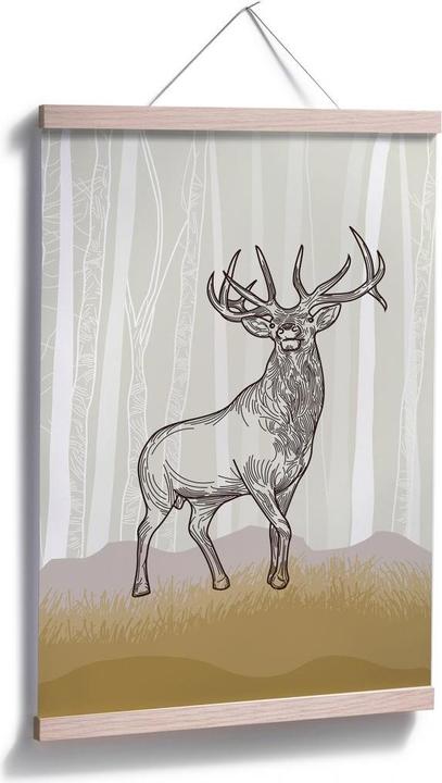 Image du produit Trenddeko Cerf fier (40 x 60 cm)