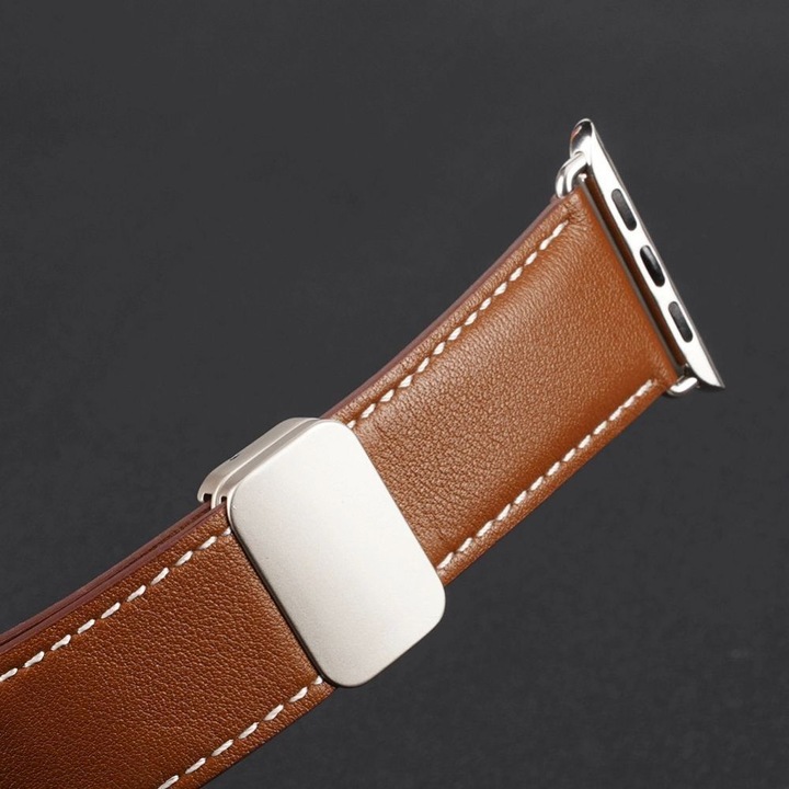 Actual product image Dux Ducis YA Strap (38 mm, 40 mm, 41 mm, Genuine leather, Apple Watch Series 1, Apple Watch Series 2, Apple Watch Series 3, Apple Watch Series 4, Apple Watch Series 5, Apple Watch Series 6, Apple Watch Series 7, Apple Watch Series 8, Apple Watch Series 9, Apple Watch SE)