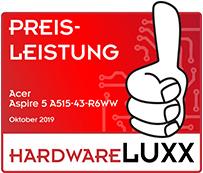 Produktbild Acer Aspire 5 – AMD Tech Hero – A515-43-R6WW (15.60", 1000 GB, 8 GB, DE, AMD Ryzen 5 3500U)
