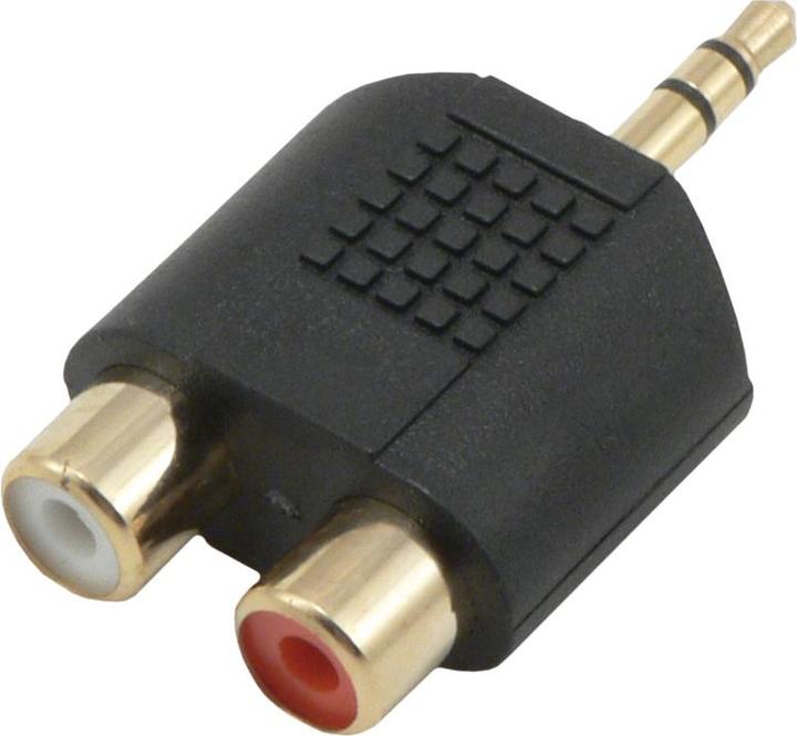 Produktbild MCL Adaptateur JACK 3.5 mâle / 2 x RCA f (Klinkenadapter)