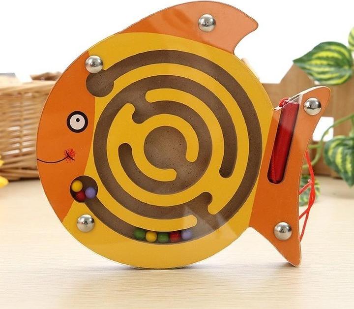 Produktbild Ueli Express Magnetisches Kugel Labyrinth aus Holz für Kinder 2