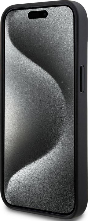 Produktbild DKNY DKHCP15SPRTHSLK iPhone 15 / 14 / 13 6.1" czarny/black hardcase Leather Mono Stripe & Metal Logo (Apple iPhone 15)