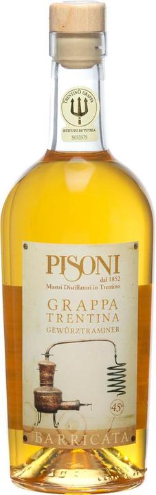 Pisoni Grappa Trentina Gewürztraminer Barricata