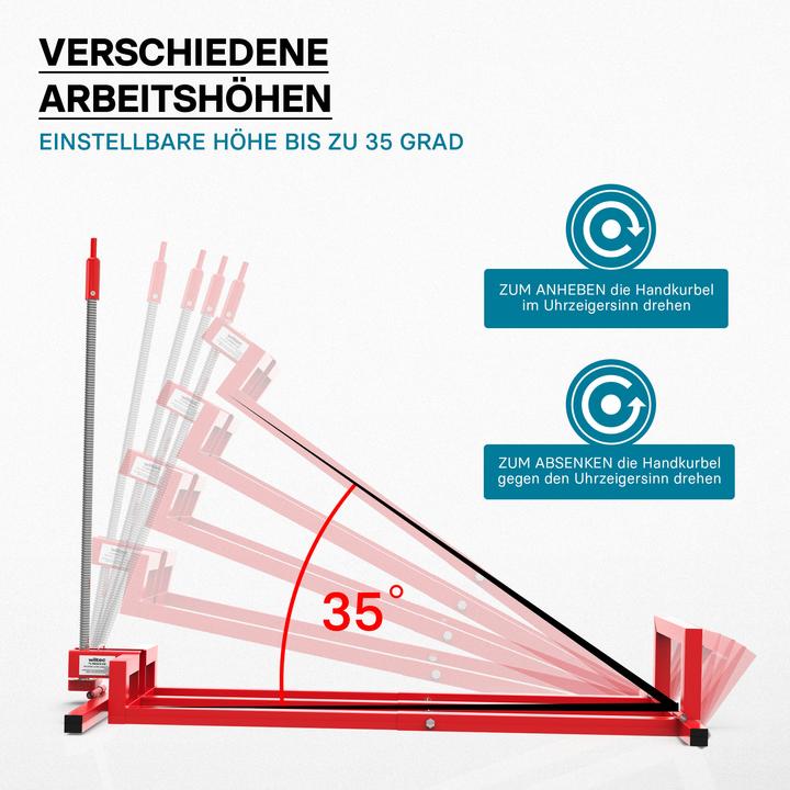 Produktbild Wiltec Hebevorrichtung Aufsitzmäher 400kg inkl. Adapter Reinigungshilfe Rasentraktor (Rasentraktor, Gartenmaschinen Aufsatz)